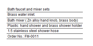 BATH FAUCET & MIXER SET(图2)