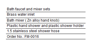 BATH FAUCET & MIXER SET(图2)