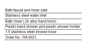 BATH FAUCET & MIXER SET(图3)